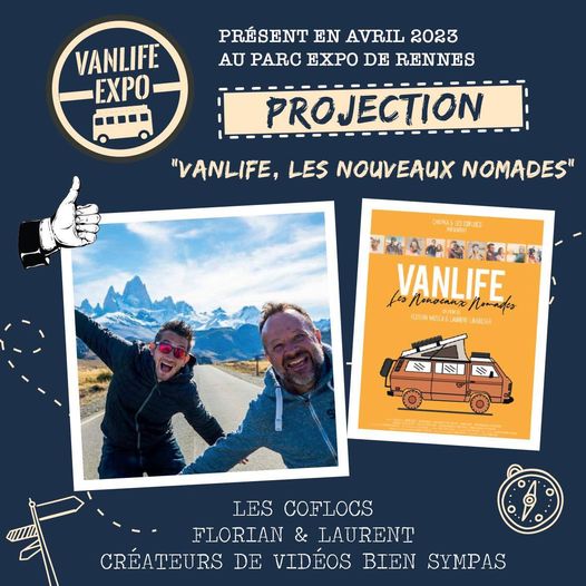 Projection Vanlife Expo Parc Expo Rennes 15 et 16 Avril 2023