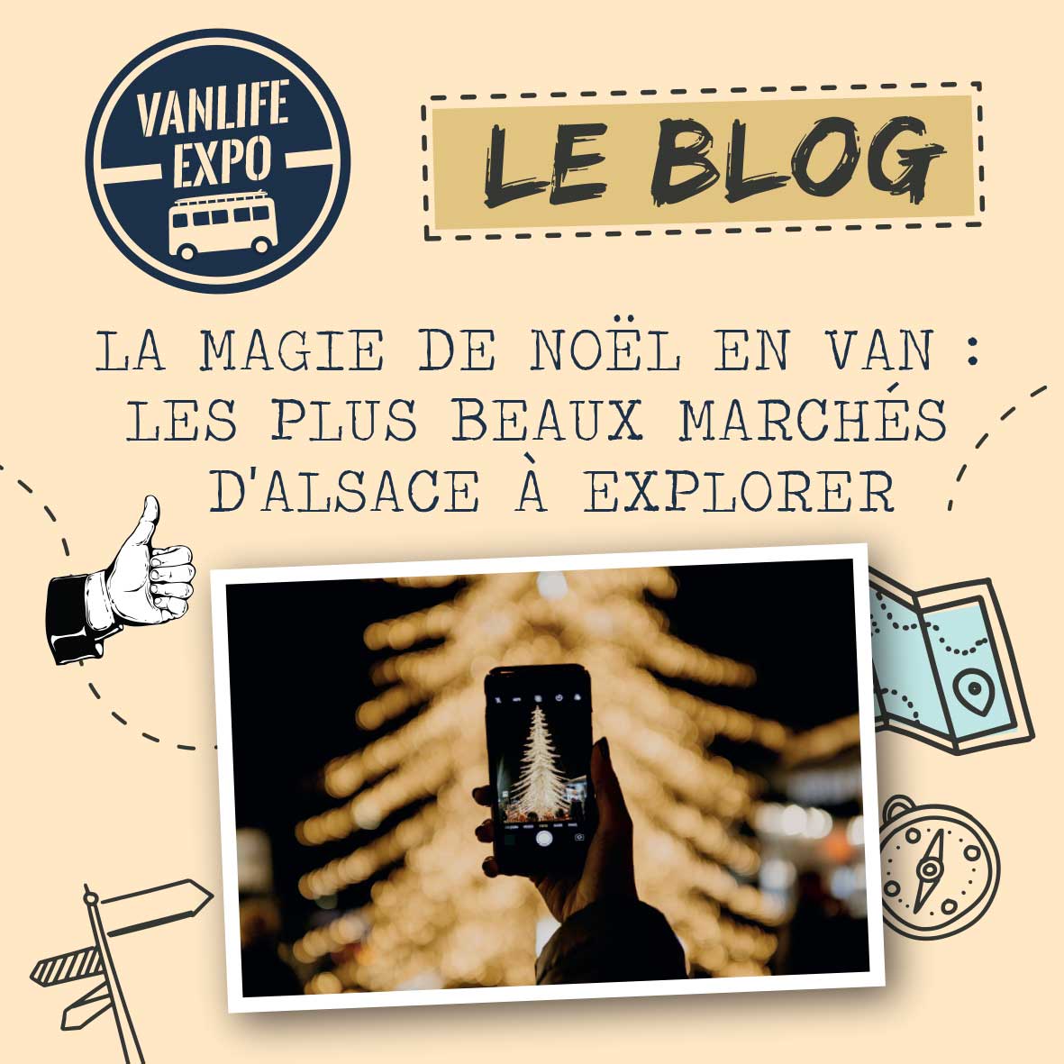 Featured image for “La magie de Noël en van : Les plus beaux marchés d’Alsace à explorer”