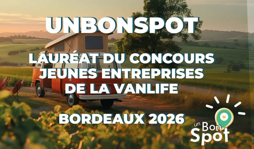 Article - “unBonSpot, lauréat 2026 du Concours des Jeunes Entreprises de la Vanlife”